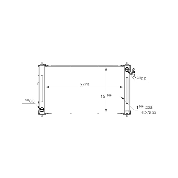 TYC Engine Coolant Radiator 13542