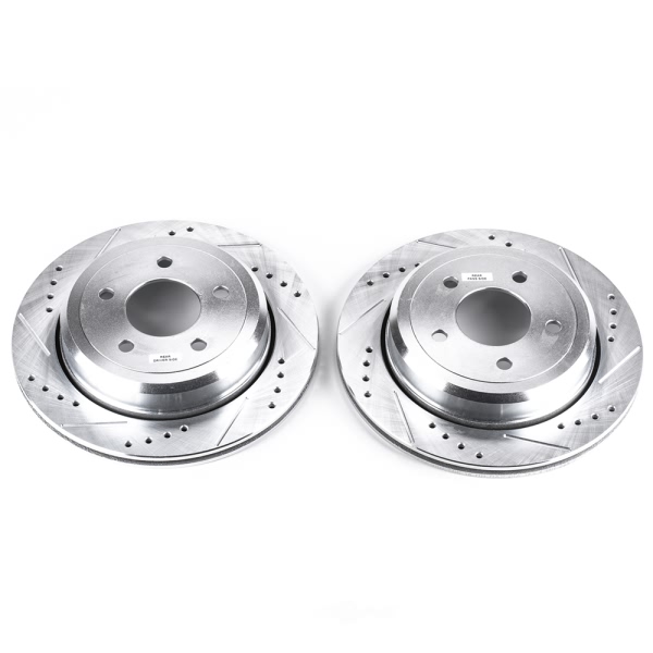 Power Stop PowerStop Evolution Performance Drilled, Slotted& Plated Brake Rotor Pair AR8165XPR