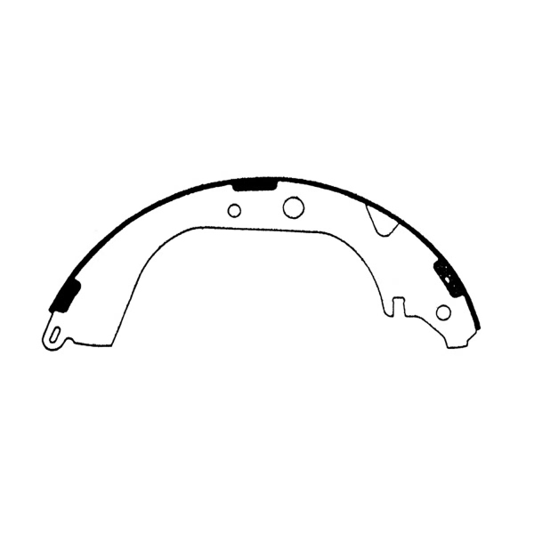 Centric Premium Rear Drum Brake Shoes 111.05890