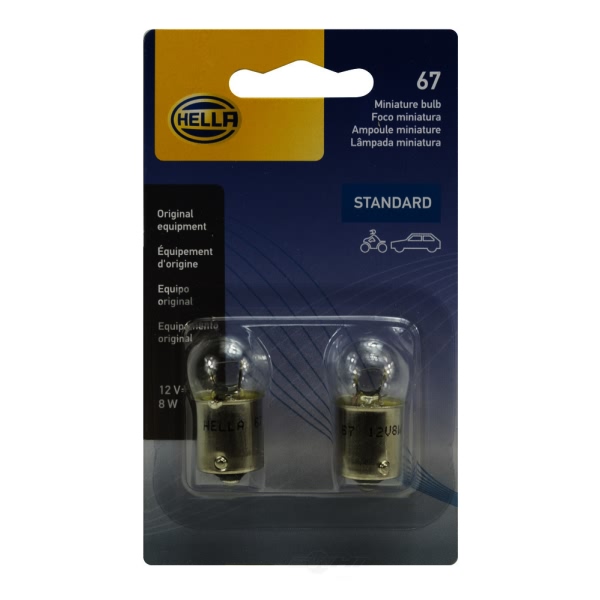 Hella 67Tb Standard Series Incandescent Miniature Light Bulb 67TB
