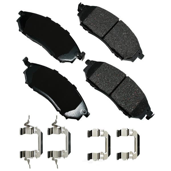 Akebono Pro-ACT™ Ultra-Premium Ceramic Front Disc Brake Pads ACT888B