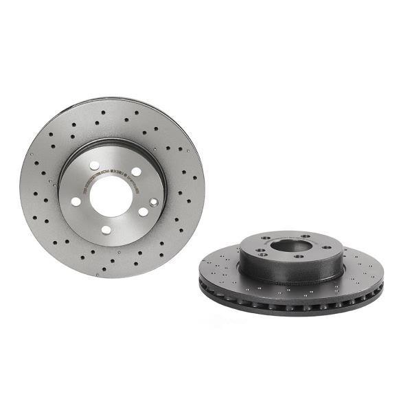 brembo UV Coated Series Drilled Vented Front Brake Rotor 09.A613.51