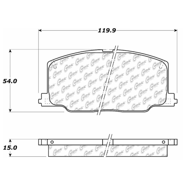 Centric Posi Quiet™ Ceramic Front Disc Brake Pads 105.03560