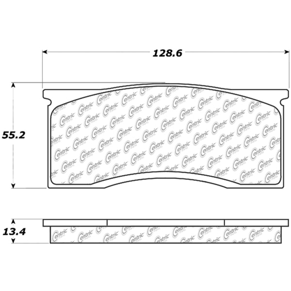 Centric Premium Ceramic Front Disc Brake Pads 301.00110