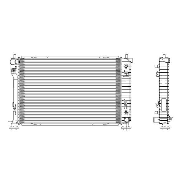 TYC Engine Coolant Radiator 2879