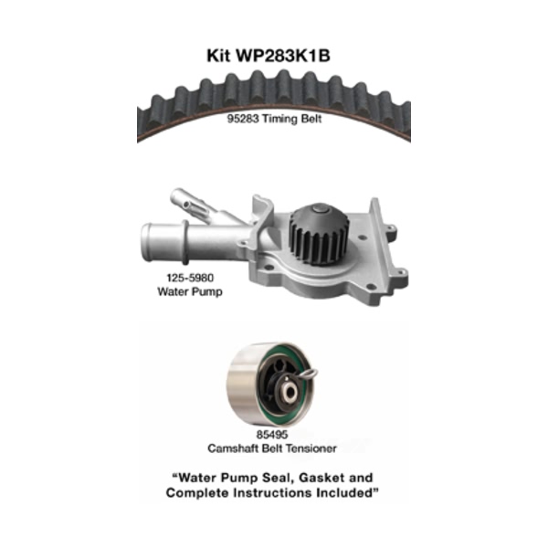 Dayco Timing Belt Kit With Water Pump WP283K1B