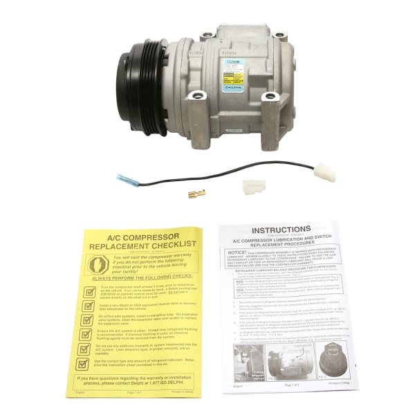 Delphi A C Compressor With Clutch CS20096