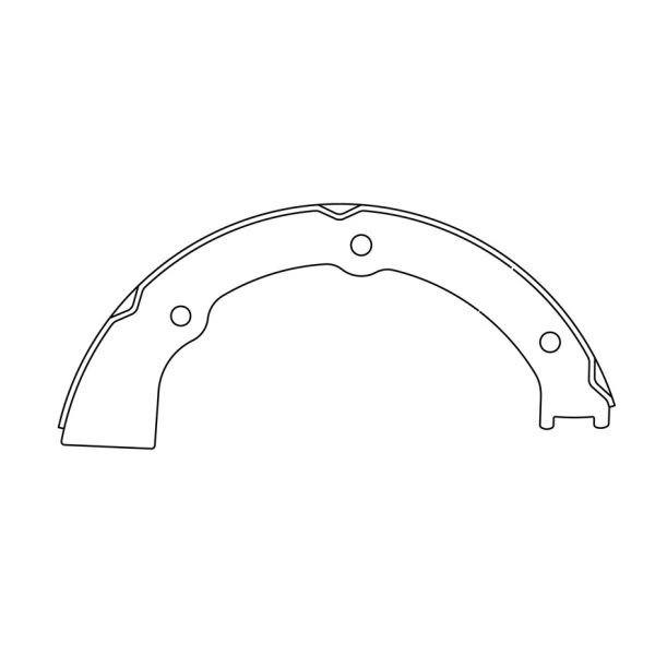 Centric Premium Rear Parking Brake Shoes 111.08980