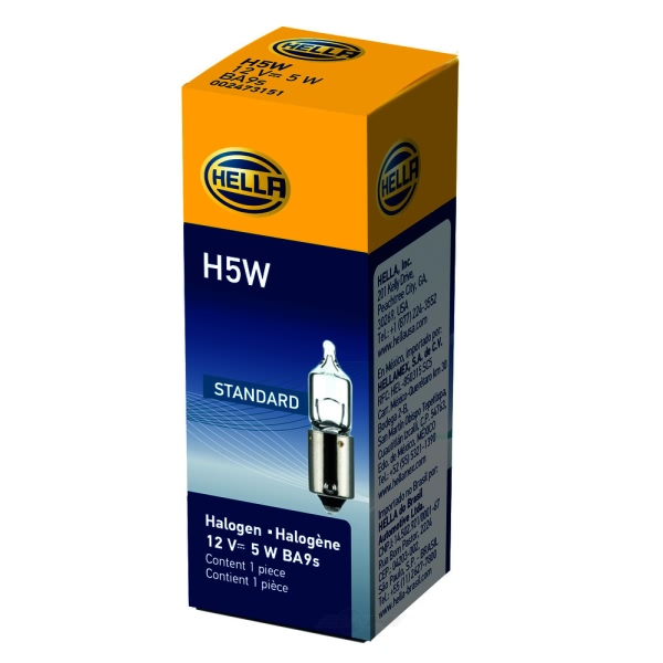 Hella H5W Standard Series Halogen Miniature Light Bulb H5W