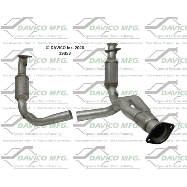 Davico Direct Fit Catalytic Converter and Pipe Assembly 19353