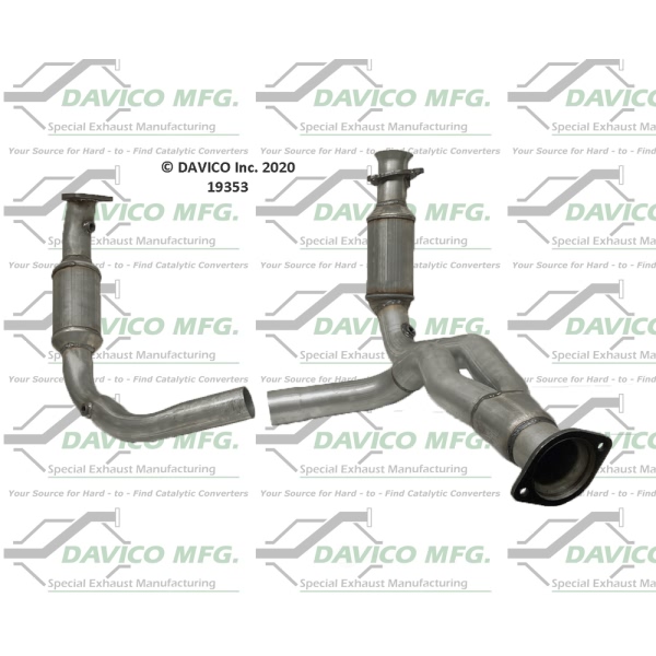 Davico Direct Fit Catalytic Converter and Pipe Assembly 19353