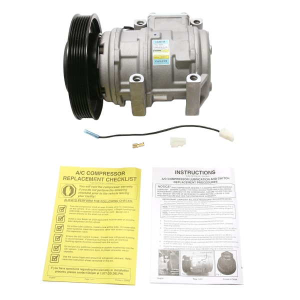 Delphi A C Compressor With Clutch CS20104