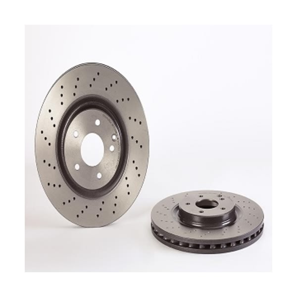 brembo UV Coated Series Drilled Vented Front Brake Rotor 09.A448.21