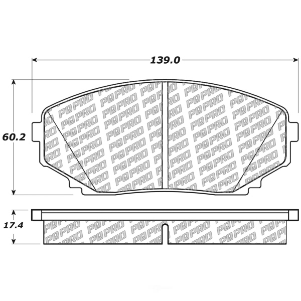 Centric Posi Quiet Pro™ Ceramic Front Disc Brake Pads 500.12580