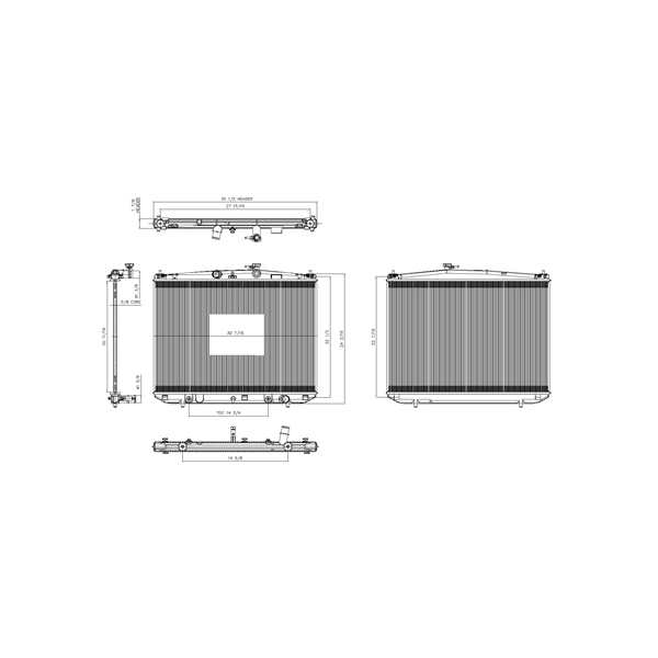 TYC Engine Coolant Radiator 13449