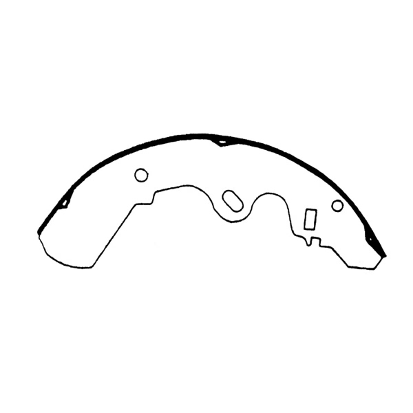 Centric Premium Rear Drum Brake Shoes 111.05100