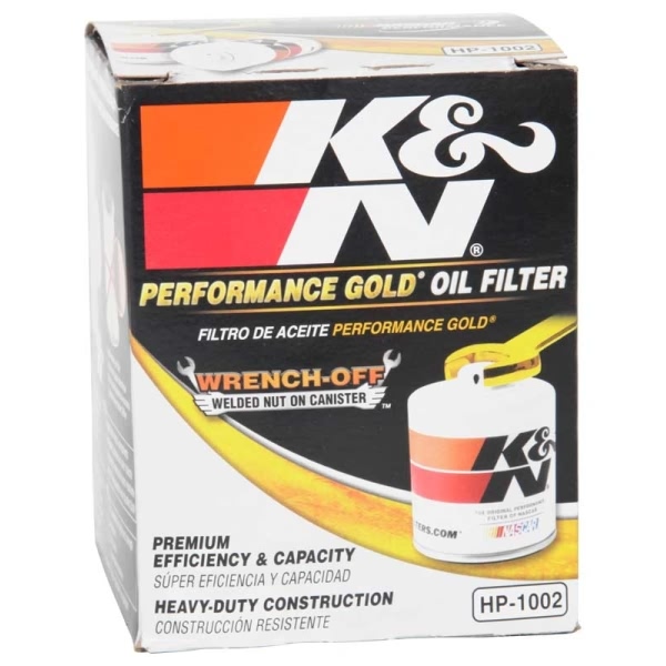 K&N Performance Gold™ Wrench-Off Oil Filter HP-1002