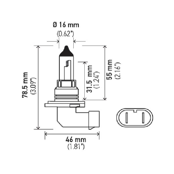 Hella Hb4 Design Series Halogen Light Bulb H71070367