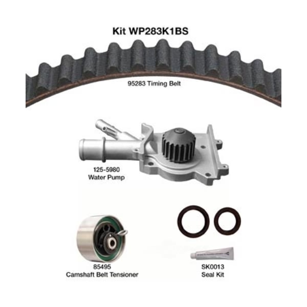Dayco Timing Belt Kit With Water Pump WP283K1BS