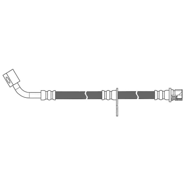 Centric Front Passenger Side Brake Hose 150.62179