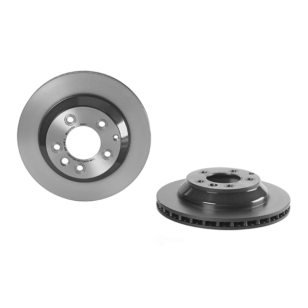 brembo UV Coated Series Vented Rear Brake Rotor 09.C884.11