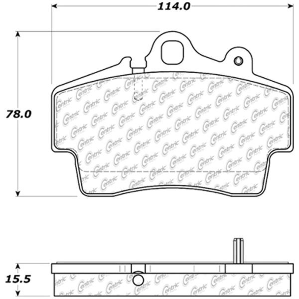 Centric Posi Quiet™ Ceramic Front Disc Brake Pads 105.07370