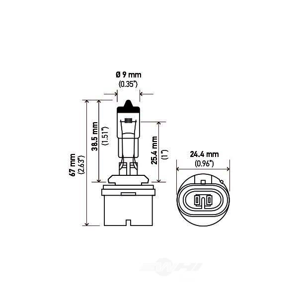 Hella 893 Standard Series Halogen Light Bulb 893