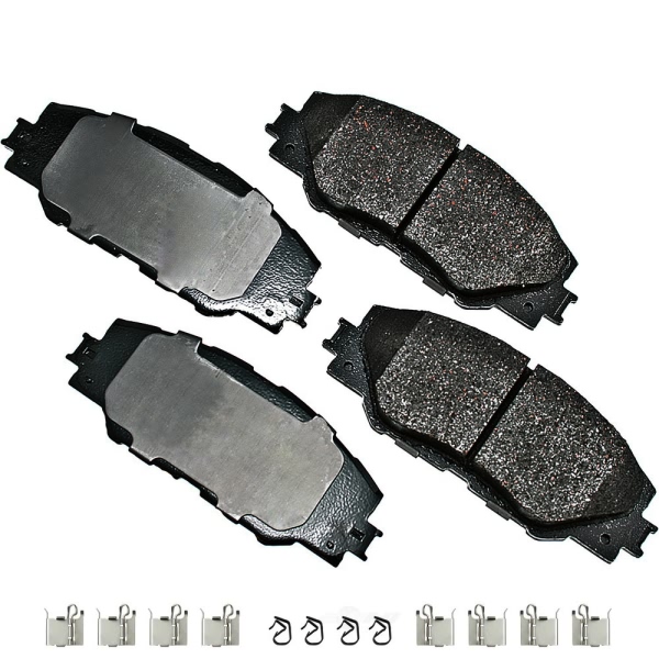 Akebono Pro-ACT™ Ultra-Premium Ceramic Front Disc Brake Pads ACT1211A