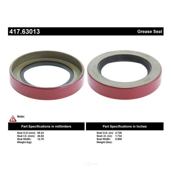 Centric Premium™ Front Inner Wheel Seal 417.63013