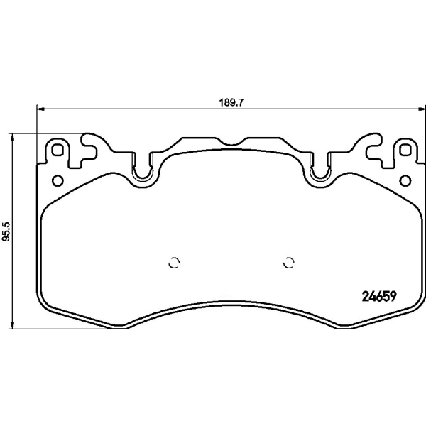 brembo Premium Low-Met OE Equivalent Front Brake Pads P44023