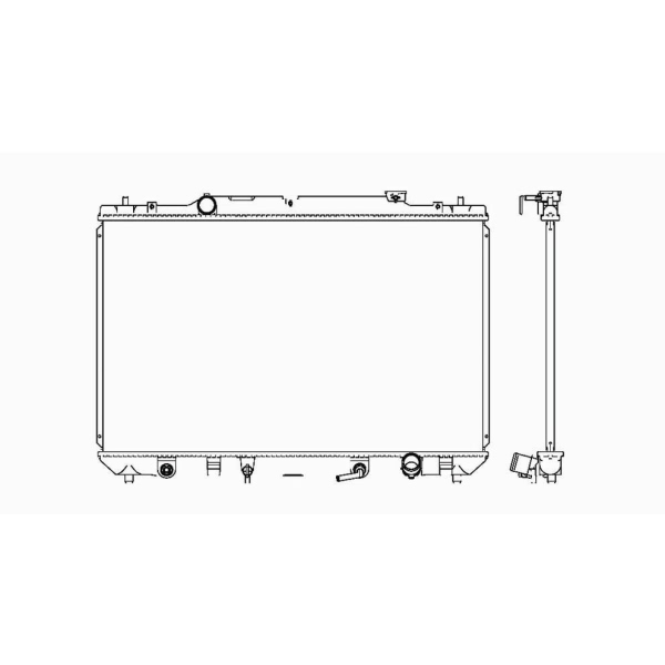 TYC Engine Coolant Radiator 2623