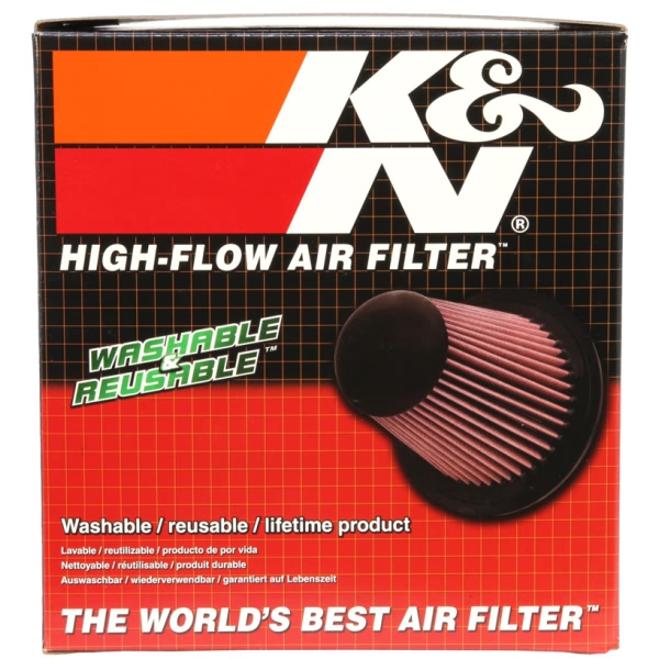 K&N E Series Round Tapered Red Air Filter （8" B x 3.875" T x 4.438" ID x 8" OD x 8" H) E-0945