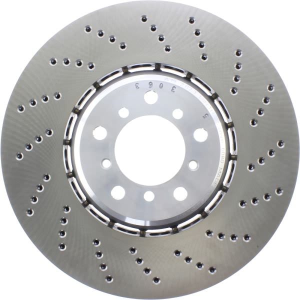 Centric SportStop Drilled 1-Piece Front Passenger Side Brake Rotor 128.34081