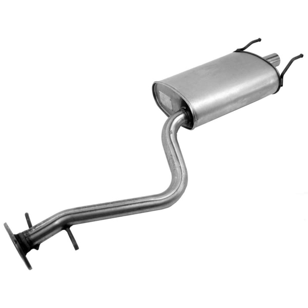 Walker Quiet Flow Stainless Steel Oval Aluminized Exhaust Muffler And Pipe Assembly 55505