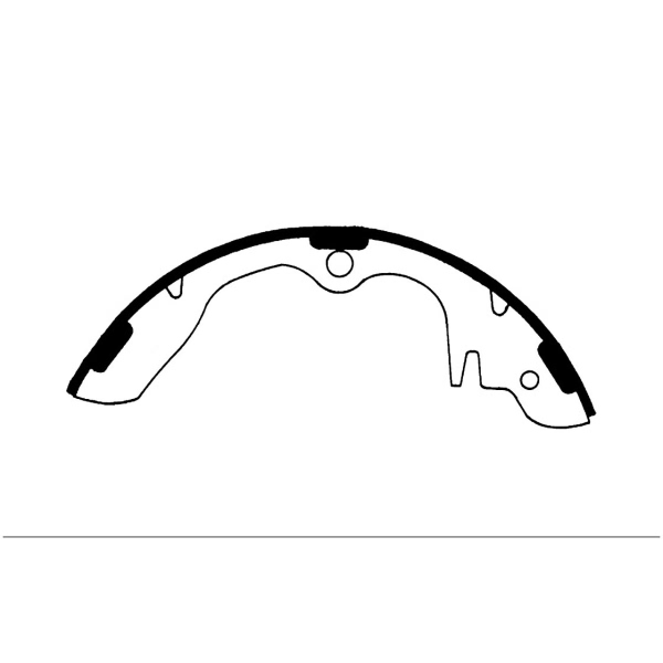 Centric Premium Rear Drum Brake Shoes 111.03950