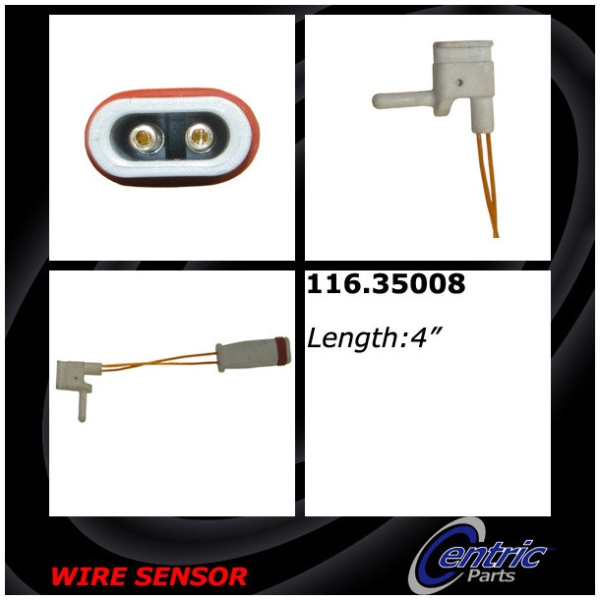 Centric Front Driver Side Brake Pad Sensor 116.35008
