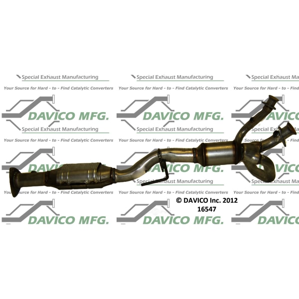 Davico Direct Fit Catalytic Converter and Pipe Assembly 16547