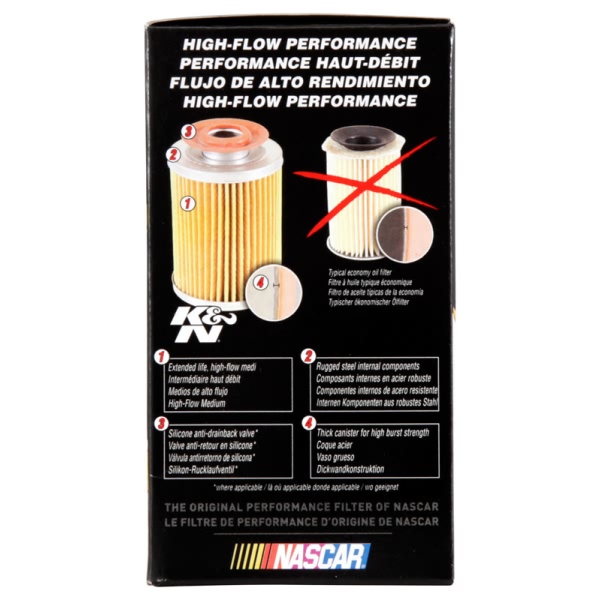 K&N Performance Gold™ Wrench-Off Oil Filter HP-2009