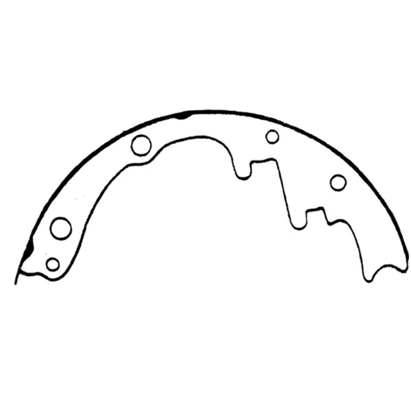 Centric Premium Rear Drum Brake Shoes 111.04490