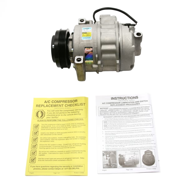 Delphi A C Compressor With Clutch CS20093