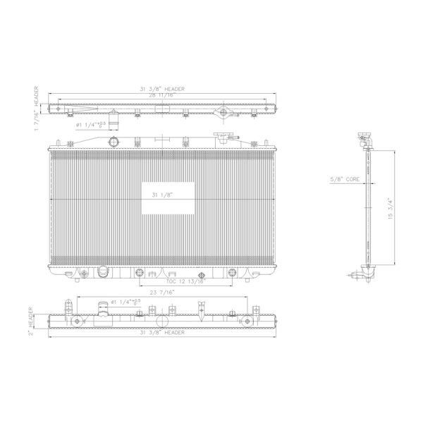 TYC Engine Coolant Radiator 2990