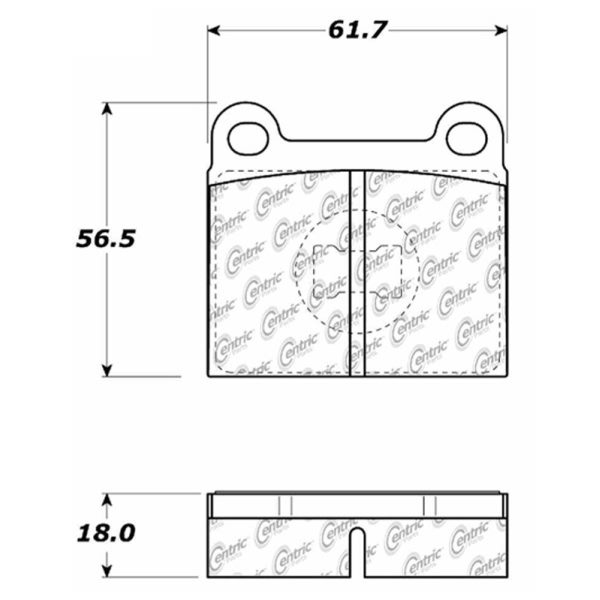 Centric Posi Quiet™ Ceramic Front Disc Brake Pads 105.00960