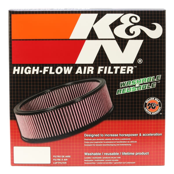 K&N E Series Round Red Air Filter （9.813" ID x 11.875" OD x 3.438" H) E-1500