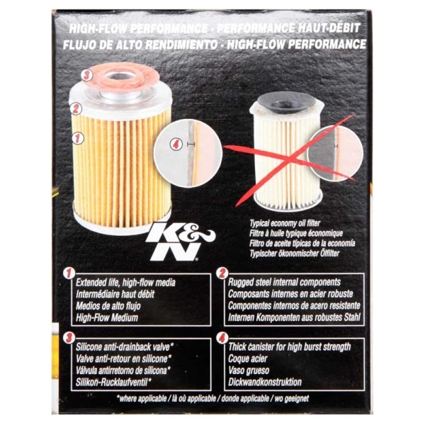 K&N Performance Gold™ Wrench-Off Oil Filter HP-1007