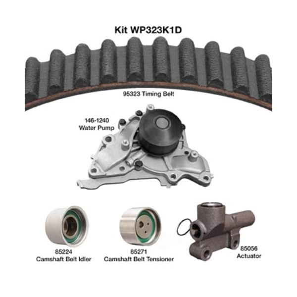 Dayco Timing Belt Kit With Water Pump WP323K1D
