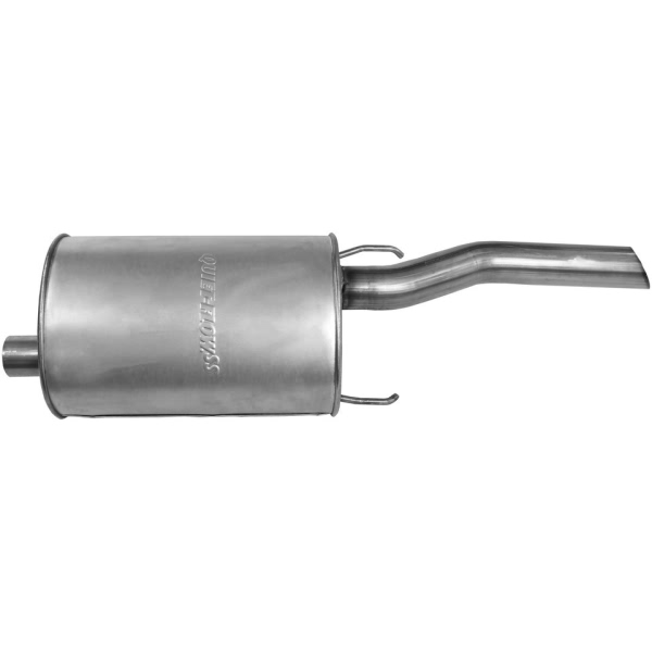 Walker Quiet Flow Driver Side Stainless Steel Oval Bare Exhaust Muffler And Pipe Assembly 21750