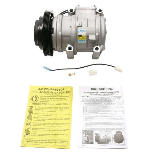 Delphi A C Compressor With Clutch CS20108