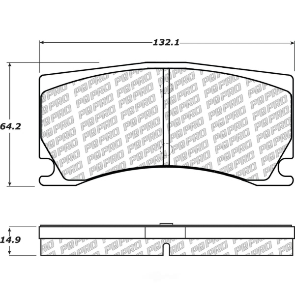 Centric Posi Quiet Pro™ Semi-Metallic Rear Disc Brake Pads 500.13560