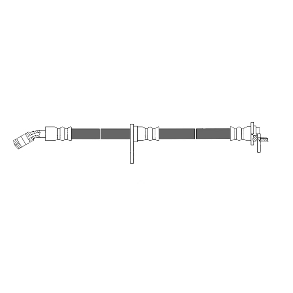 Centric Rear Driver Side Brake Hose 150.40378