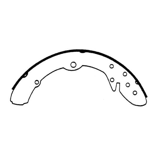 Centric Premium Rear Drum Brake Shoes 111.04961